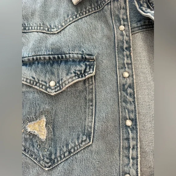 Women’s Levi’s oversized denim shacket NWOT XL - Picture 3 of 8